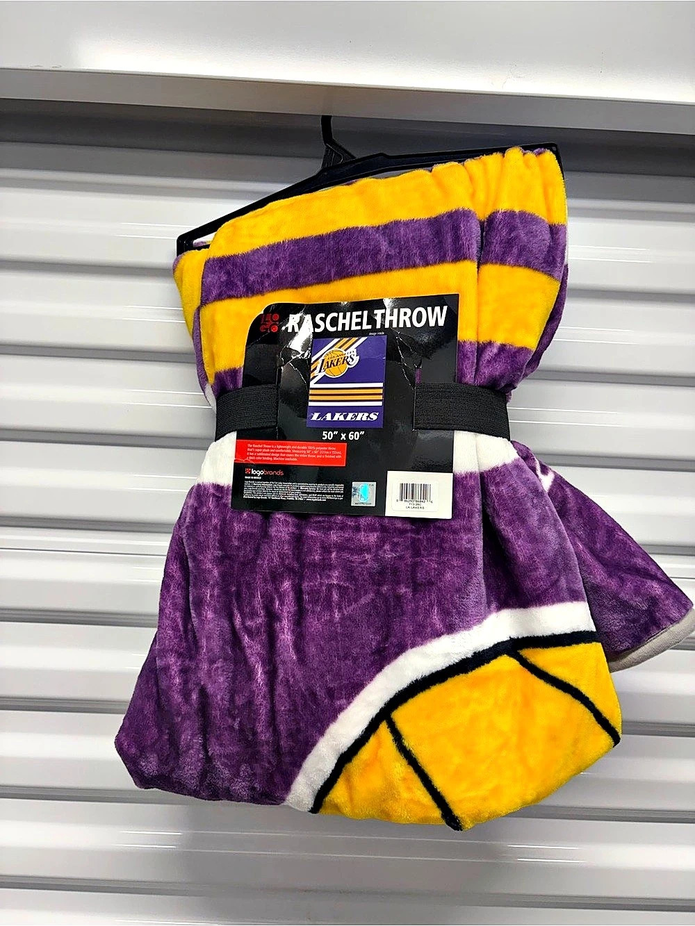 Los Angeles Lakers Raschel Throw Purple & Yellow NWT
